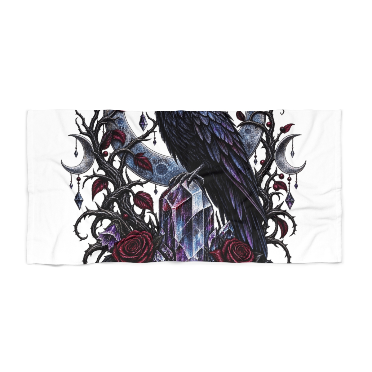 Zoitra Midnight Sentinel Beach Towel — gallery view 1 of 2
