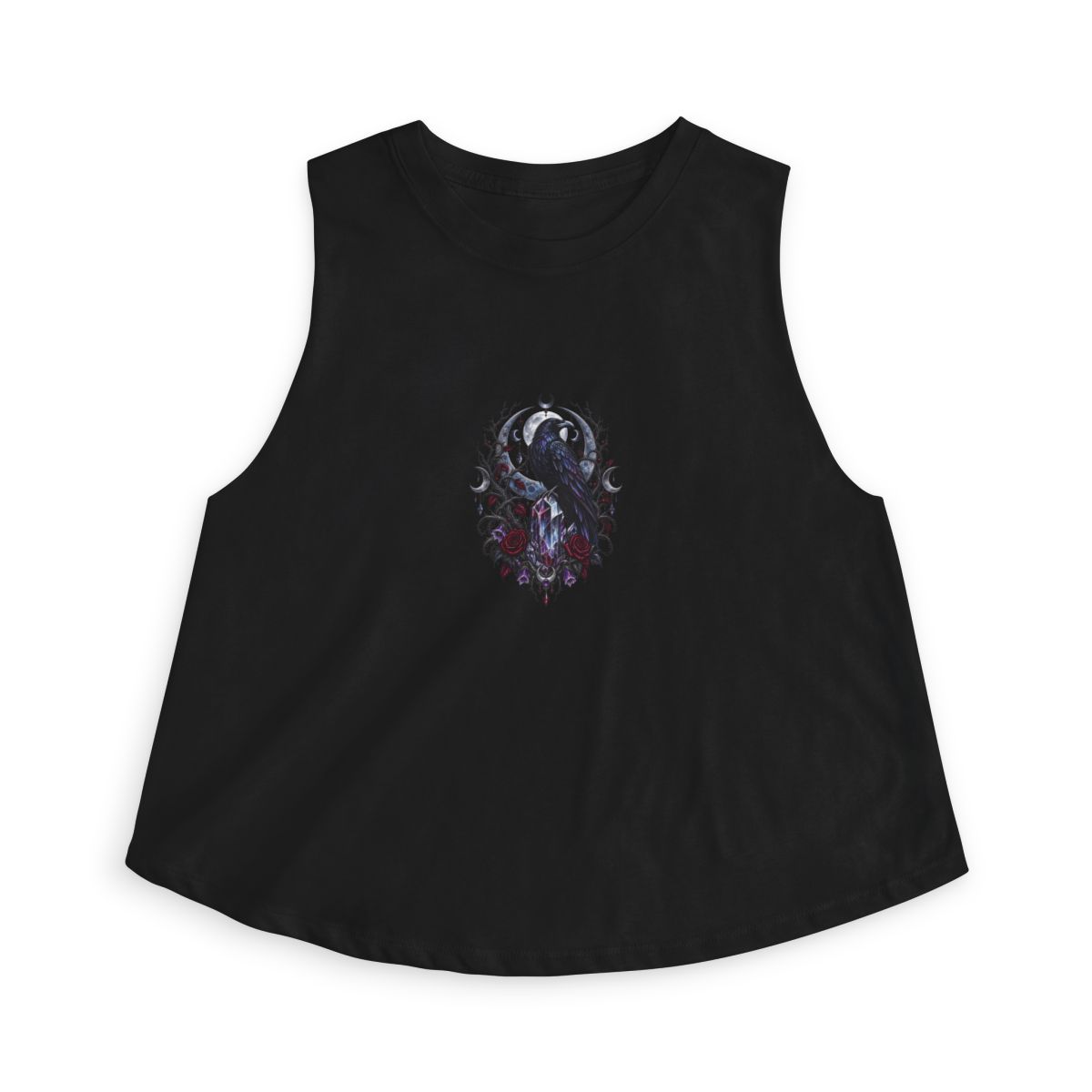 Zoitra Midnight Sentinel Crop Tee — Apparel from Zoitra Collective