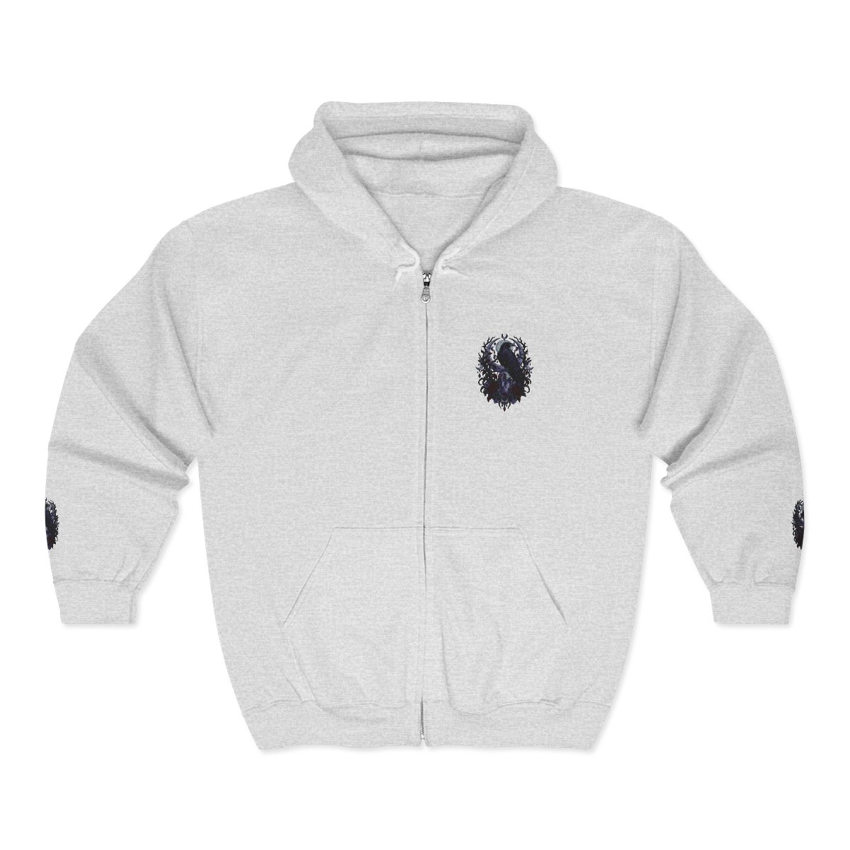 Zoitra Midnight Sentinel Heavy Blend Hoodie — gallery view 1 of 9