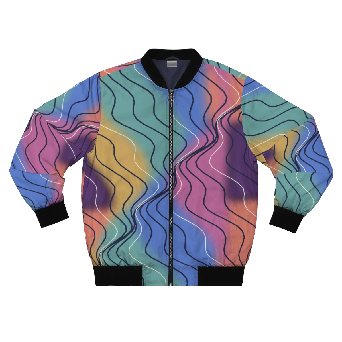 Zoitra Mineral Wave Bomber Jacket — Luxury Edit from Zoitra Collective