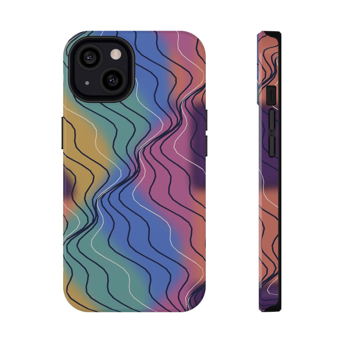 Zoitra Mineral Wave Impact-Resistant Phone Case — Tech & Desk from Zoitra Collective