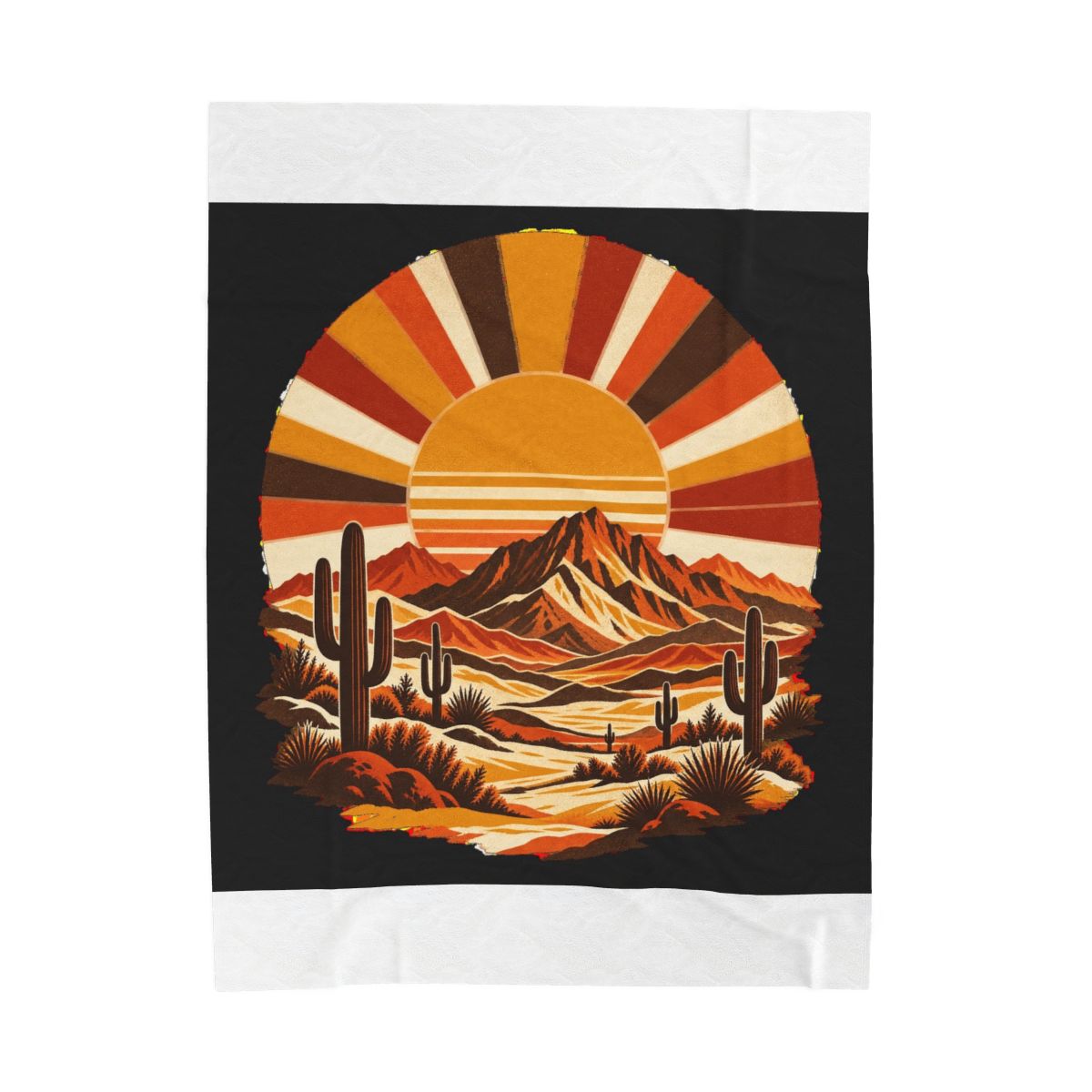 Zoitra Mojave Sunburst Velveteen Blanket — Home & Gifting from Zoitra Collective