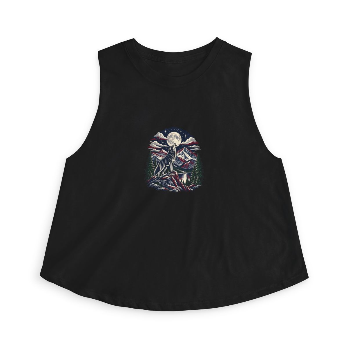 Zoitra Moonlit Howl Crop Tee — Apparel from Zoitra Collective