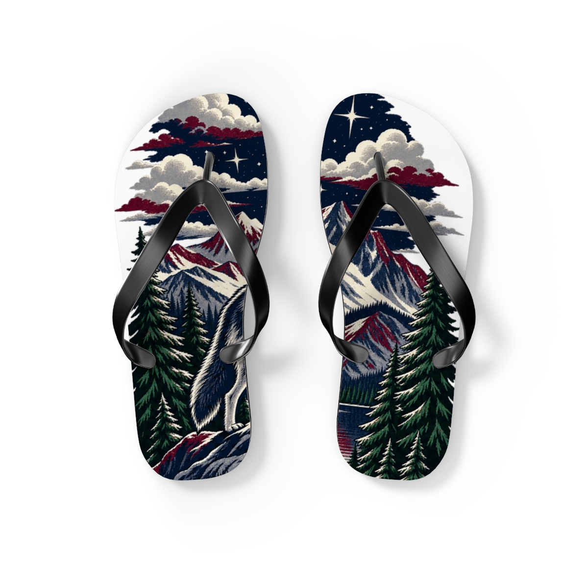 Zoitra Moonlit Howl Flip Flops — gallery view 1 of 5