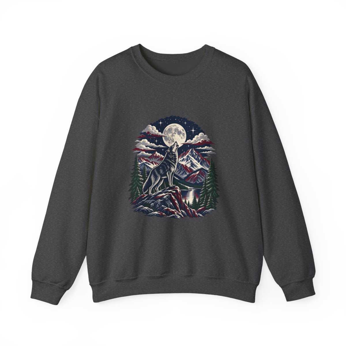 Zoitra Moonlit Howl Heavy Blend Crewneck — Luxury Edit from Zoitra Collective