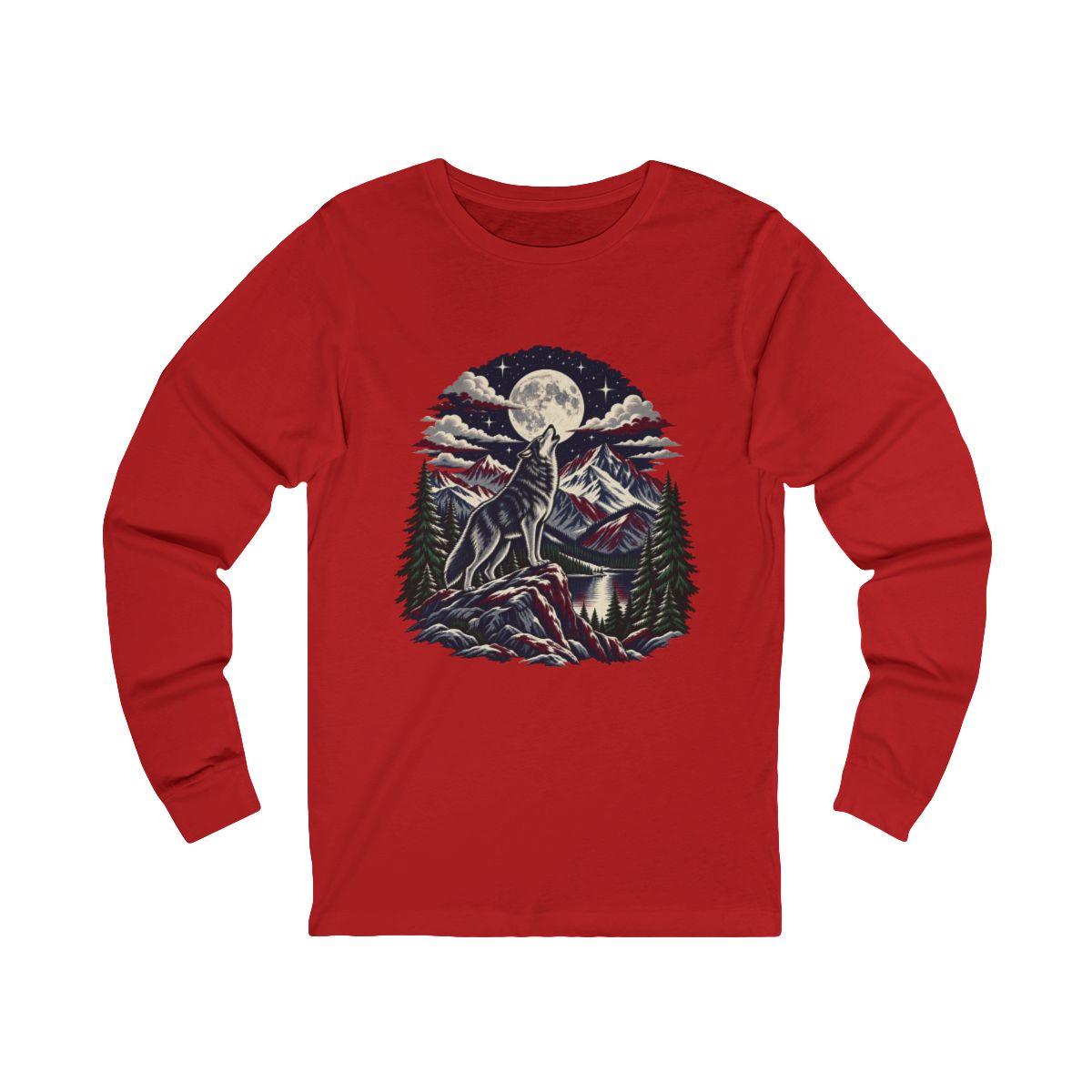 Zoitra Moonlit Howl Long Sleeve Tee — Outerwear from Zoitra Collective