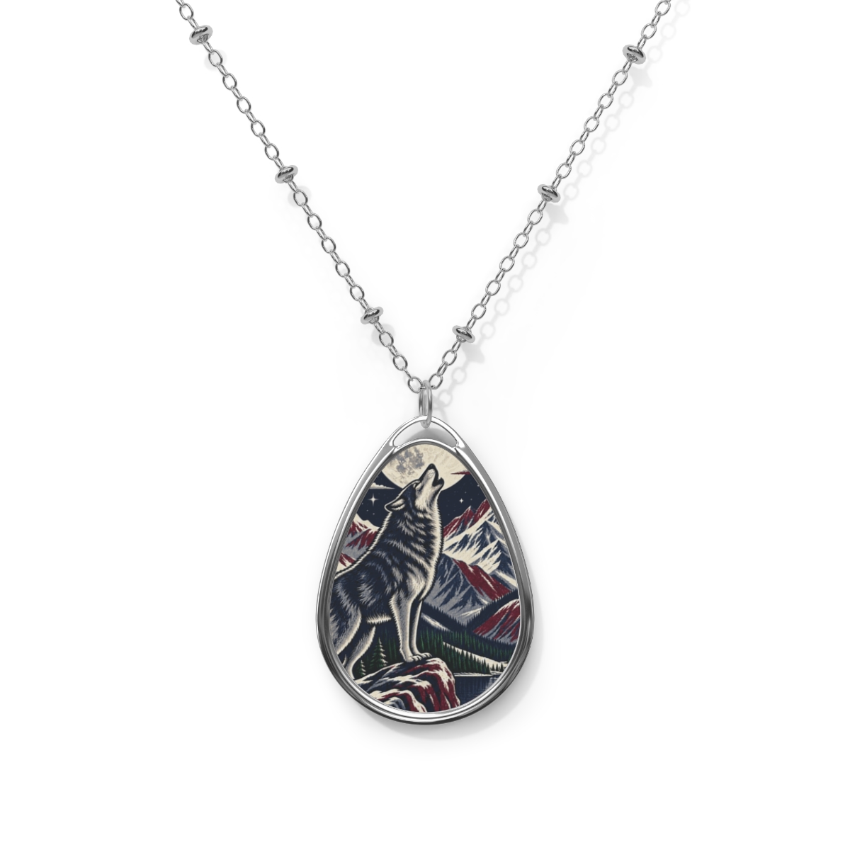 Zoitra Moonlit Howl Oval Necklace — gallery view 1 of 5