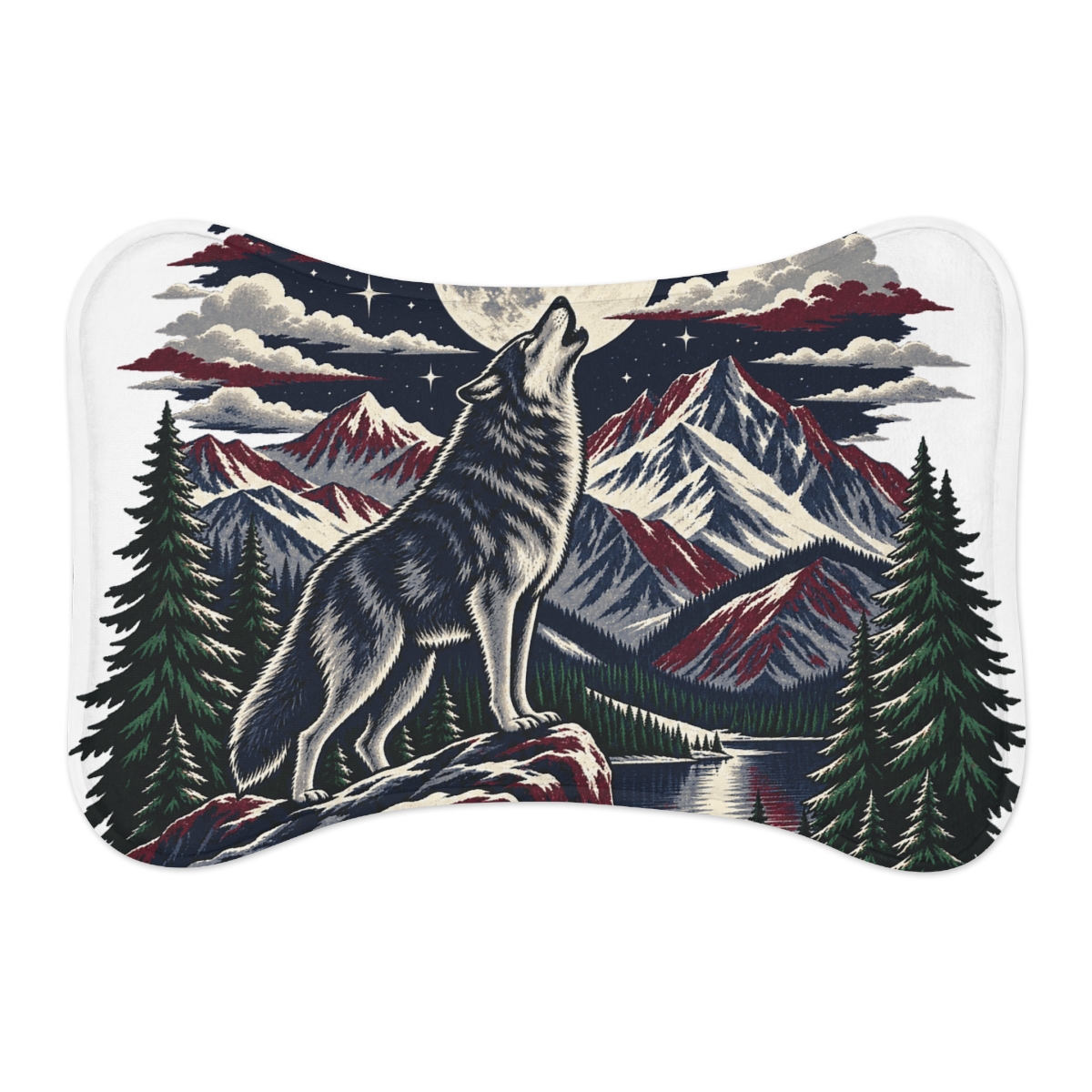 Zoitra Moonlit Howl Pet Feeding Mat — Pet from Zoitra Collective