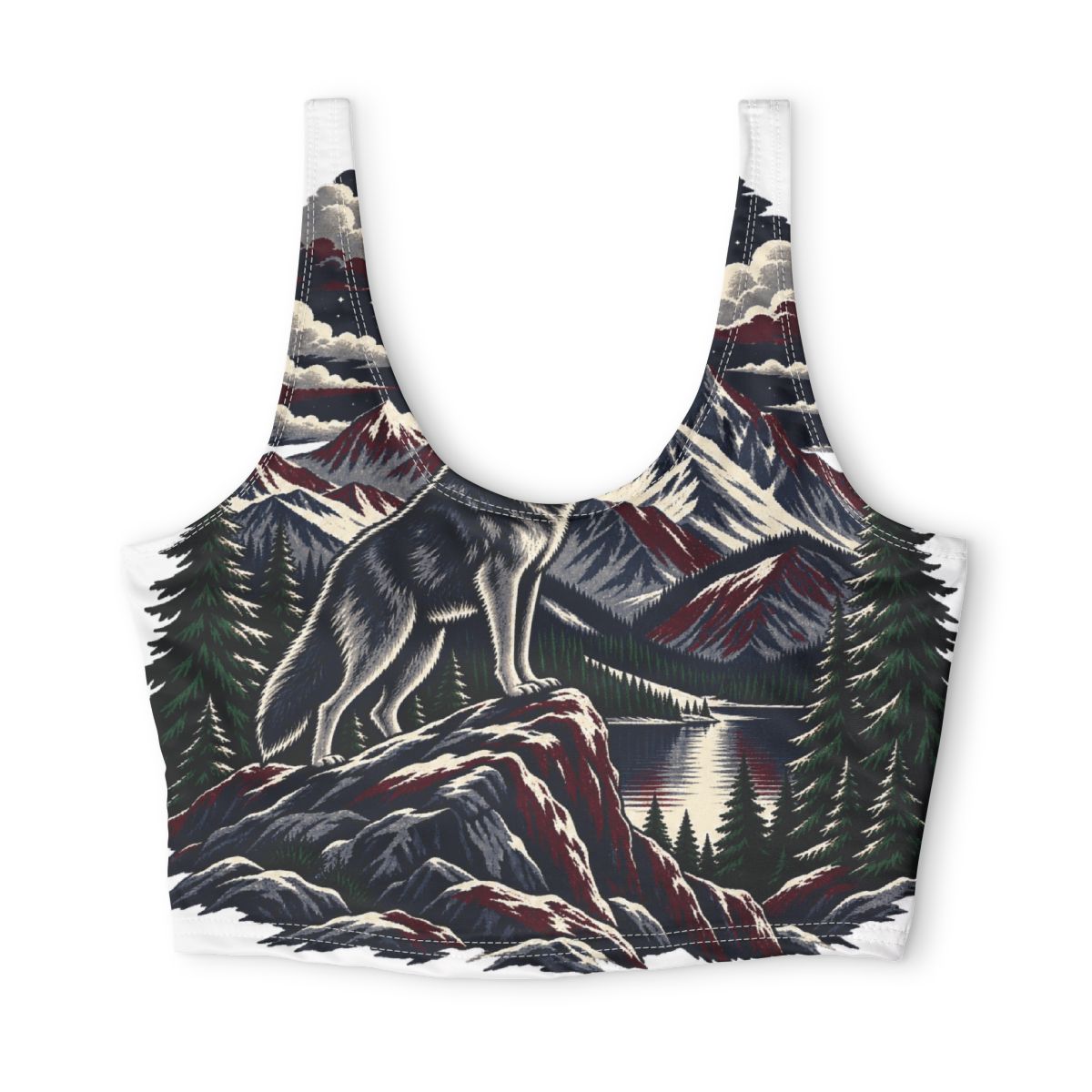 Zoitra Moonlit Howl Sports Bra — Apparel from Zoitra Collective