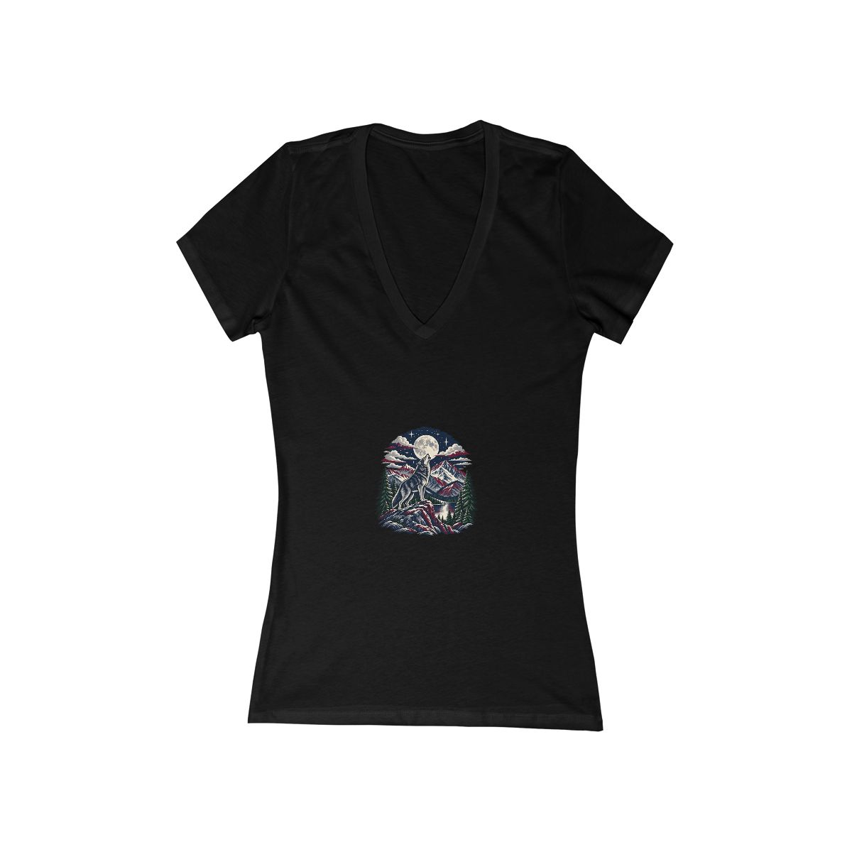 Zoitra Moonlit Howl V-Neck Tee — gallery view 1 of 2