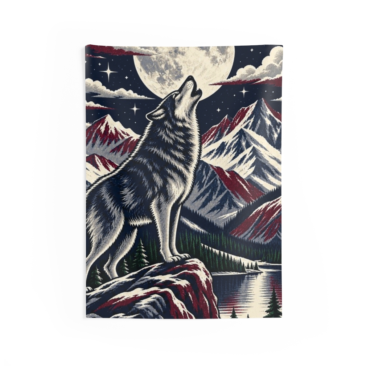 Zoitra Moonlit Howl Wall Tapestry — Apparel from Zoitra Collective