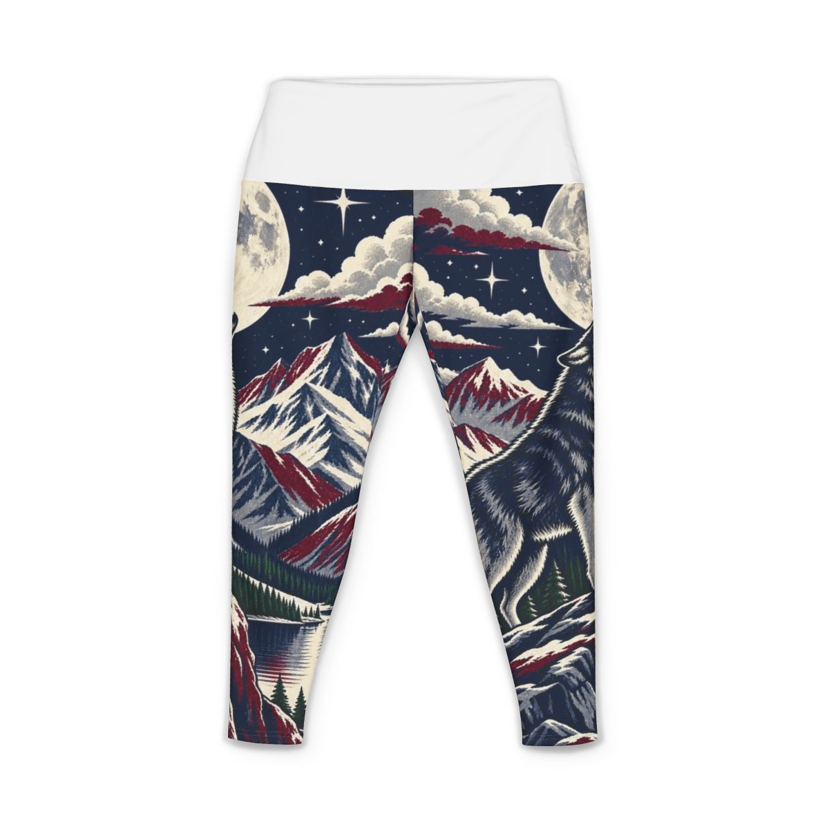 Zoitra Moonlit Howl Women's Yoga Pants — Apparel from Zoitra Collective