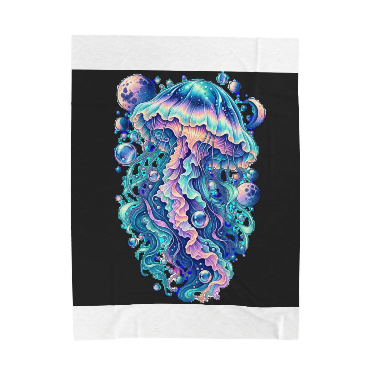 Zoitra Nebula Drift Velveteen Blanket — gallery view 1 of 8