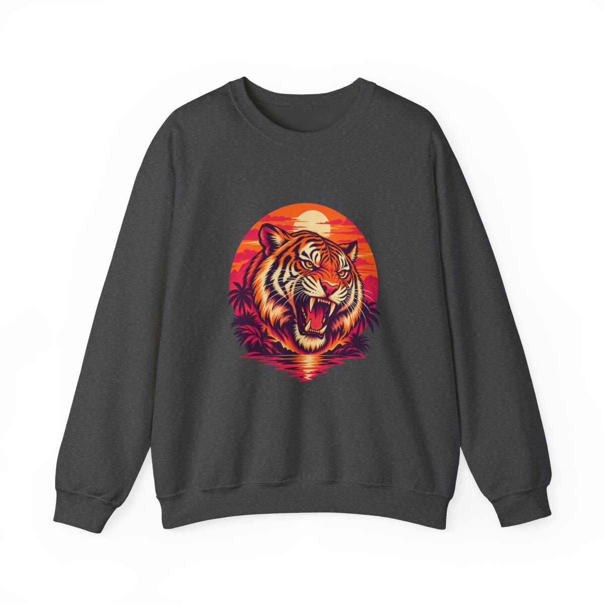 Zoitra Neon Tiger Heavy Blend Crewneck — Luxury Edit from Zoitra Collective