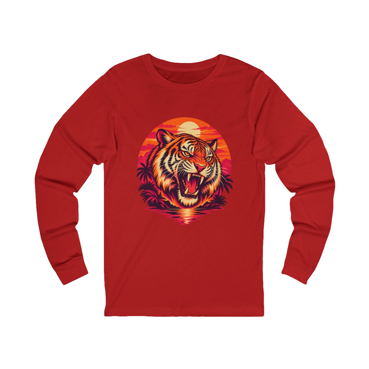 Zoitra Neon Tiger Long Sleeve Tee — Outerwear from Zoitra Collective