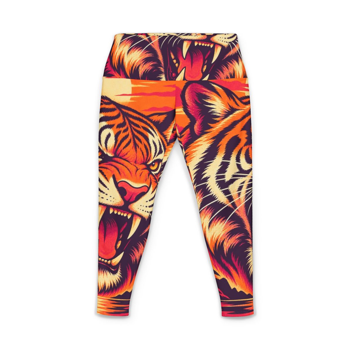 Zoitra Neon Tiger Women's Yoga Pants — gallery view 1 of 3