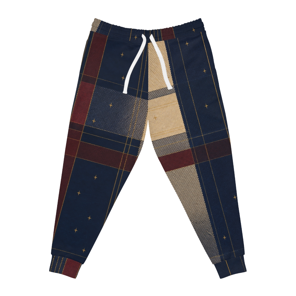 Zoitra Nocturne Plaid Athletic Joggers — Luxury Edit from Zoitra Collective