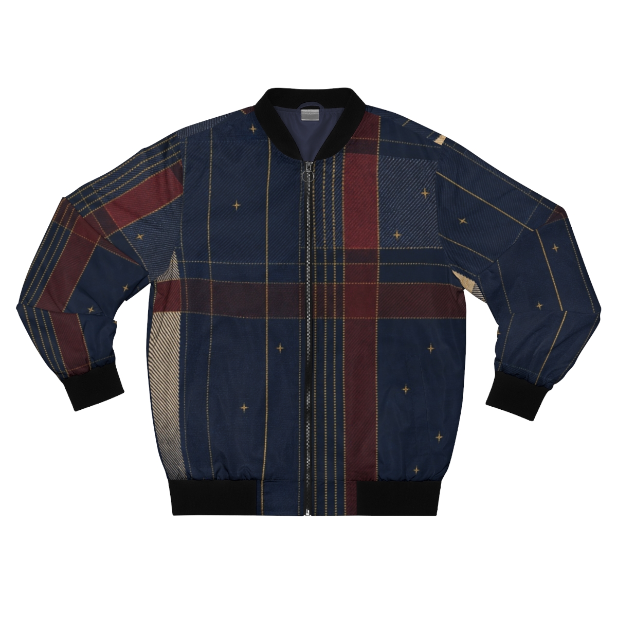 Zoitra Nocturne Plaid Bomber Jacket — Luxury Edit from Zoitra Collective