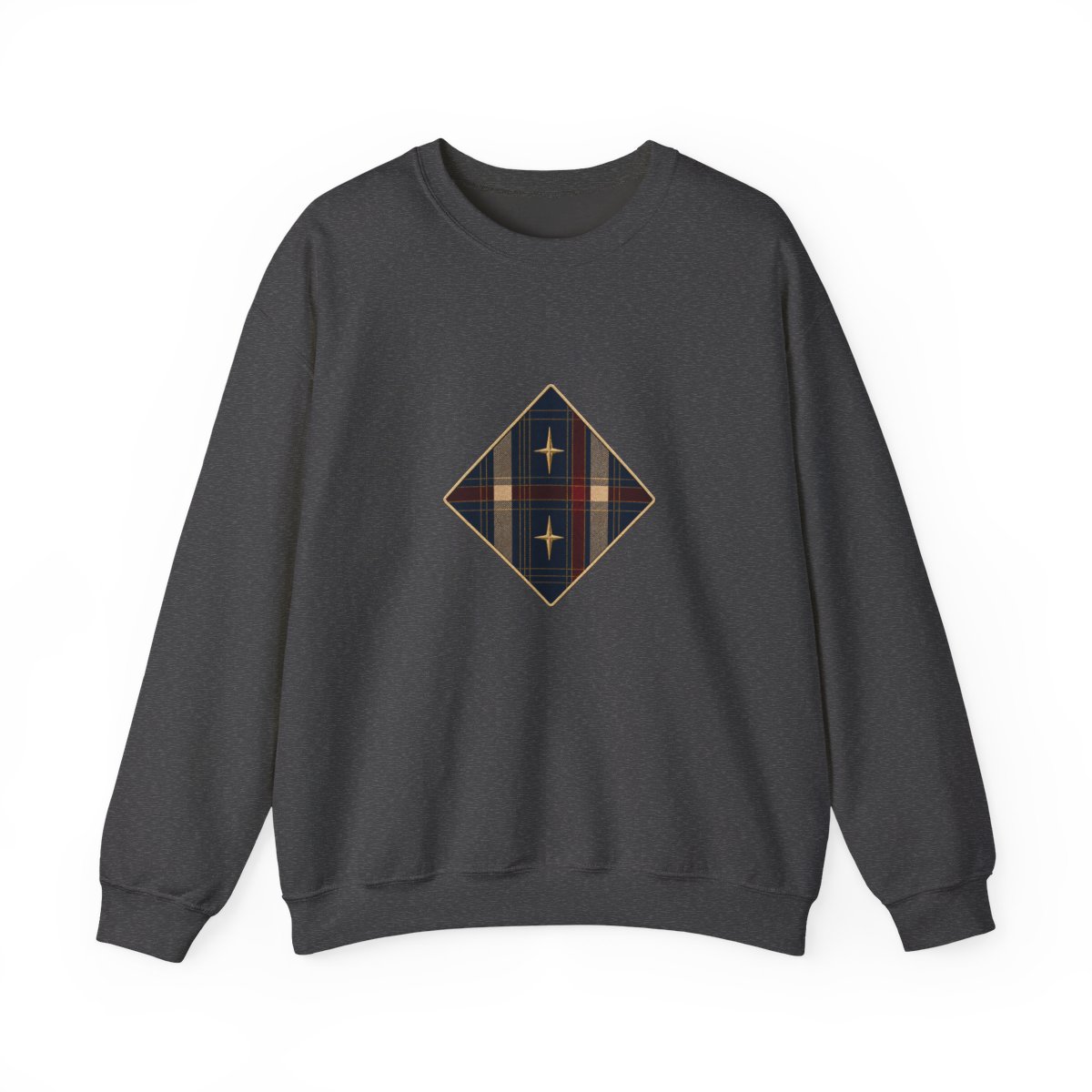 Zoitra Nocturne Plaid Crewneck — Luxury Edit from Zoitra Collective