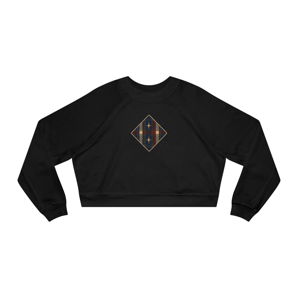 Zoitra Nocturne Plaid Cropped Fleece — Luxury Edit from Zoitra Collective