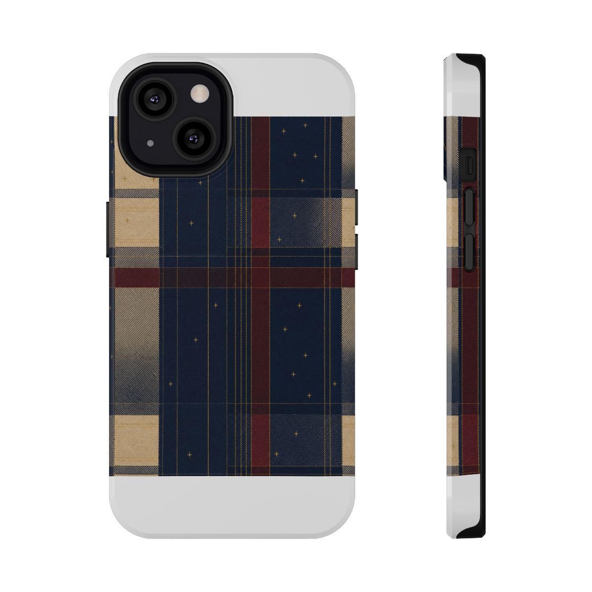 Zoitra Nocturne Plaid Impact-Resistant Phone Case — Tech & Desk from Zoitra Collective