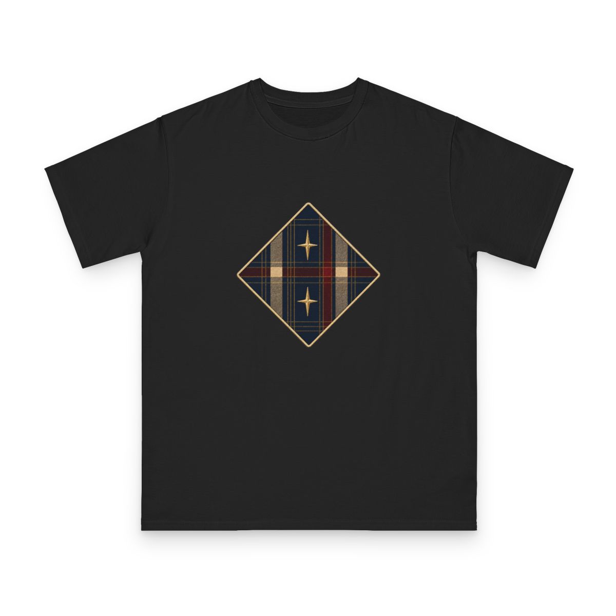 Zoitra Nocturne Plaid Organic Tee — Apparel from Zoitra Collective