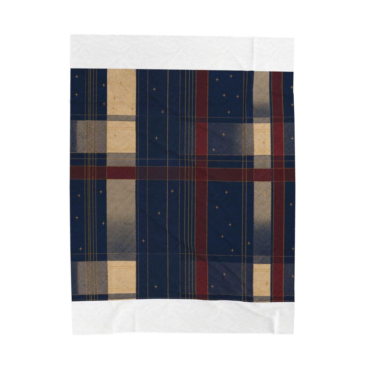 Zoitra Nocturne Plaid Velveteen Blanket — Home & Gifting from Zoitra Collective