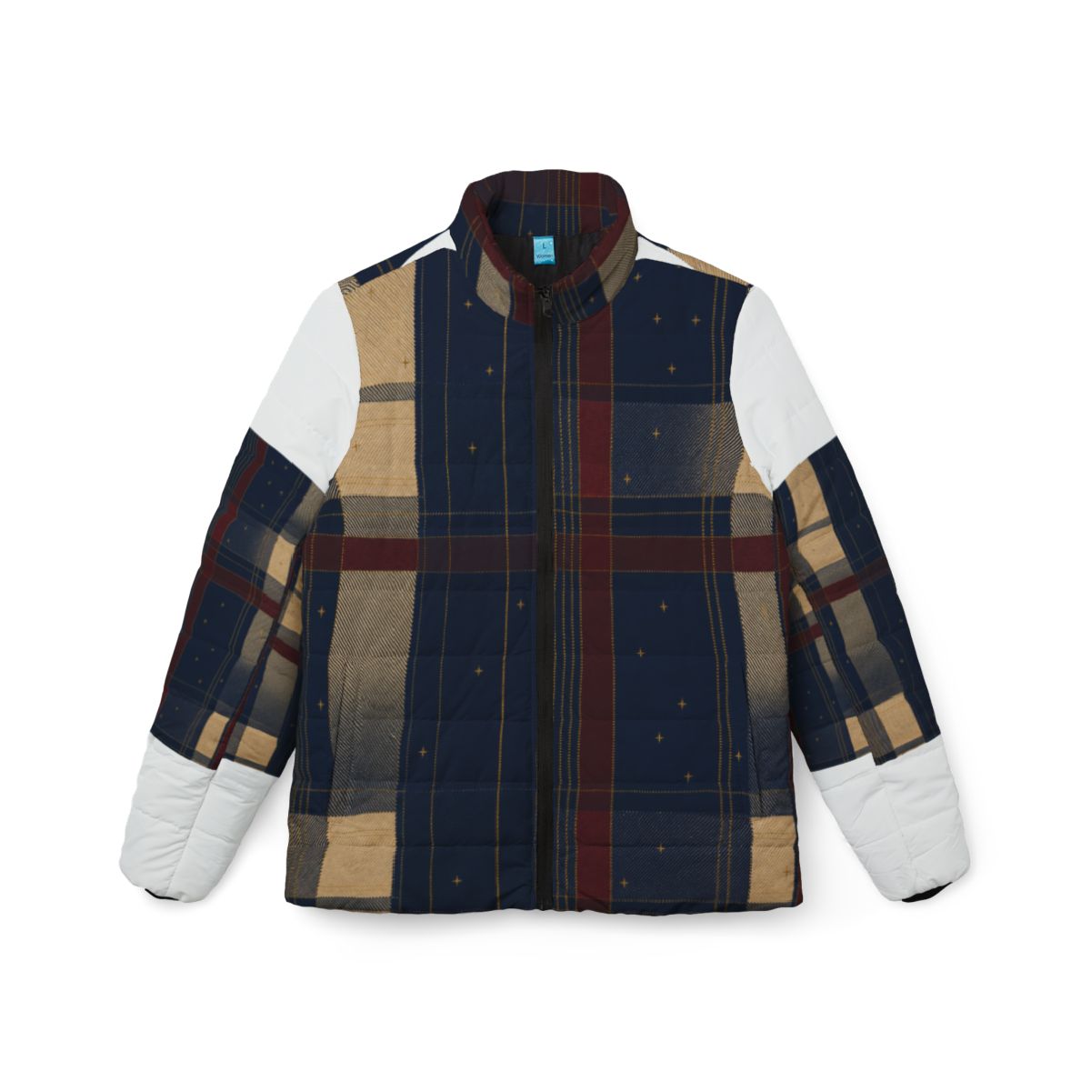 Zoitra Nocturne Plaid Women's Puffer Jacket — gallery view 1 of 6