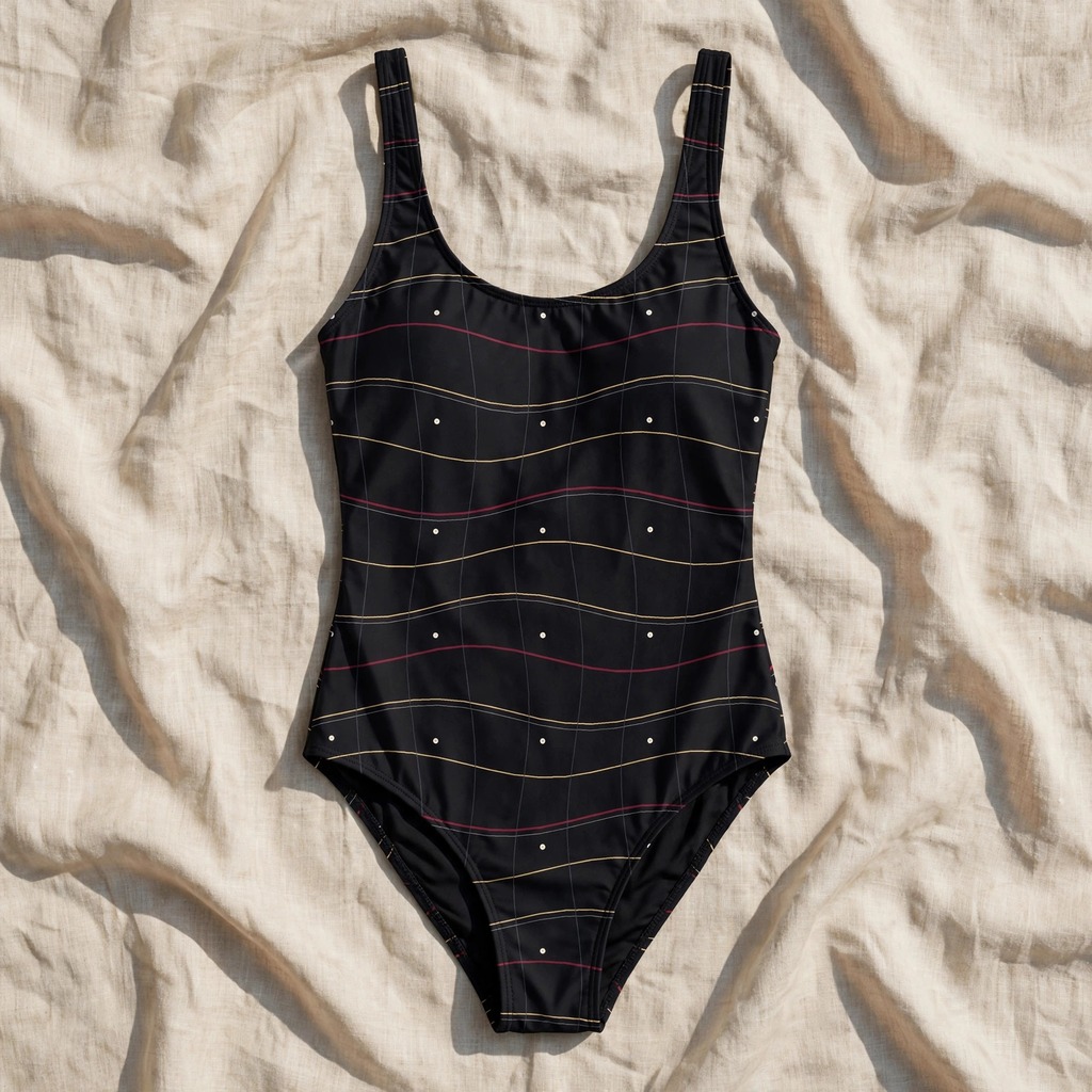 Zoitra Obsidian Meridian One-Piece Swimsuit — gallery view 1 of 4