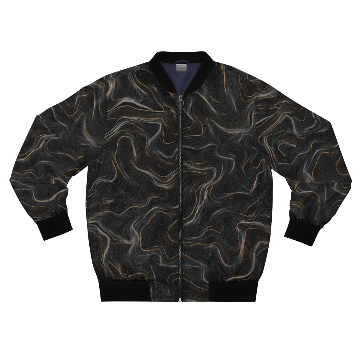 Zoitra Obsidian Topography Bomber Jacket — gallery view 1 of 4