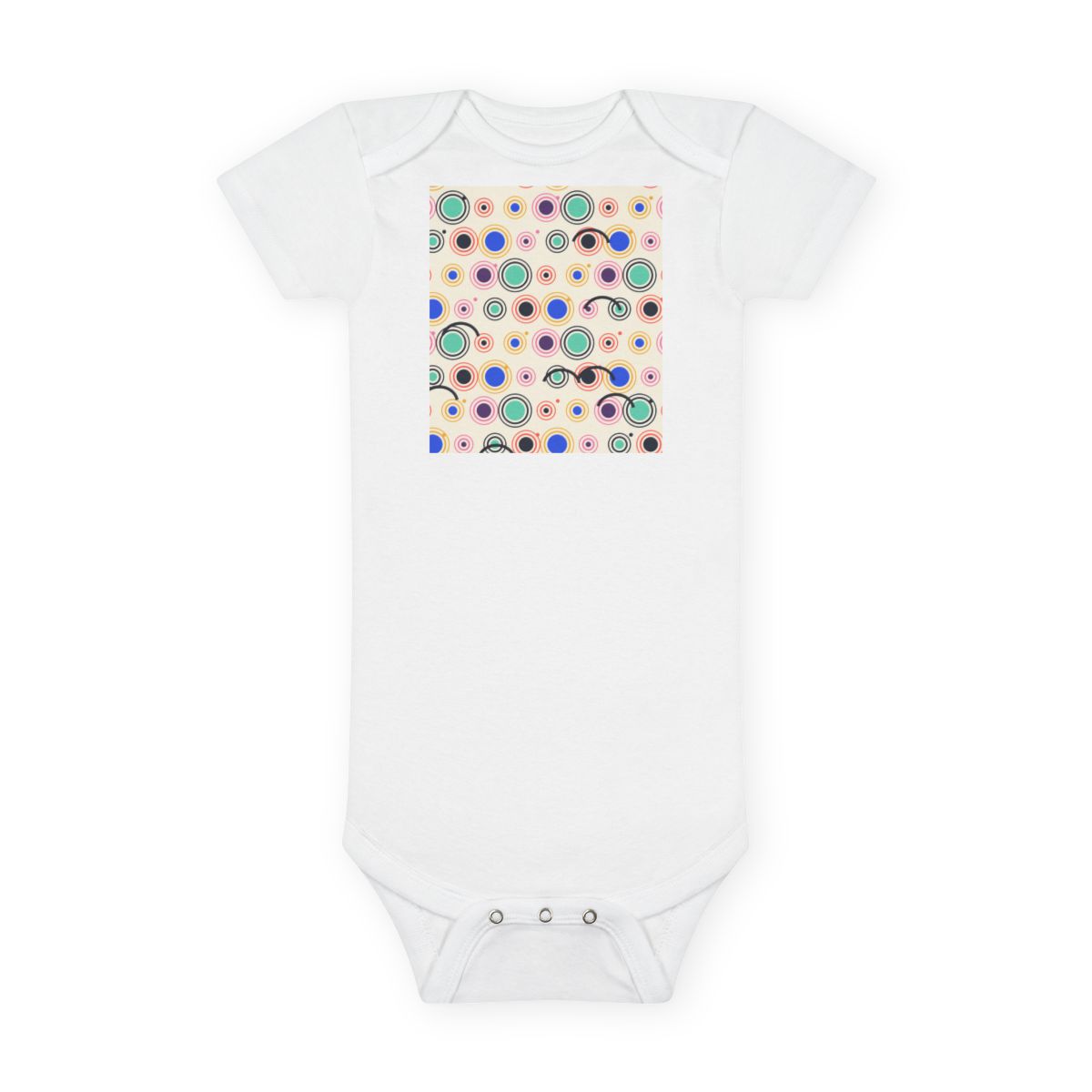 Zoitra Orbit Dots Baby Bodysuit — gallery view 1 of 4
