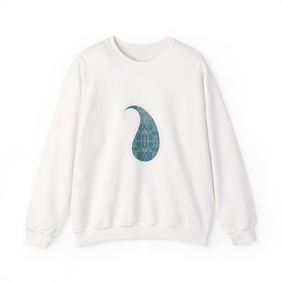 Zoitra Paisley Modern Crewneck — Outerwear from Zoitra Collective