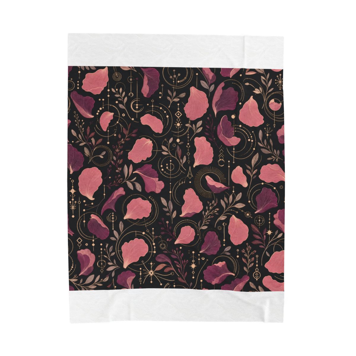 Zoitra Petal Cipher Velveteen Blanket — Home & Gifting from Zoitra Collective