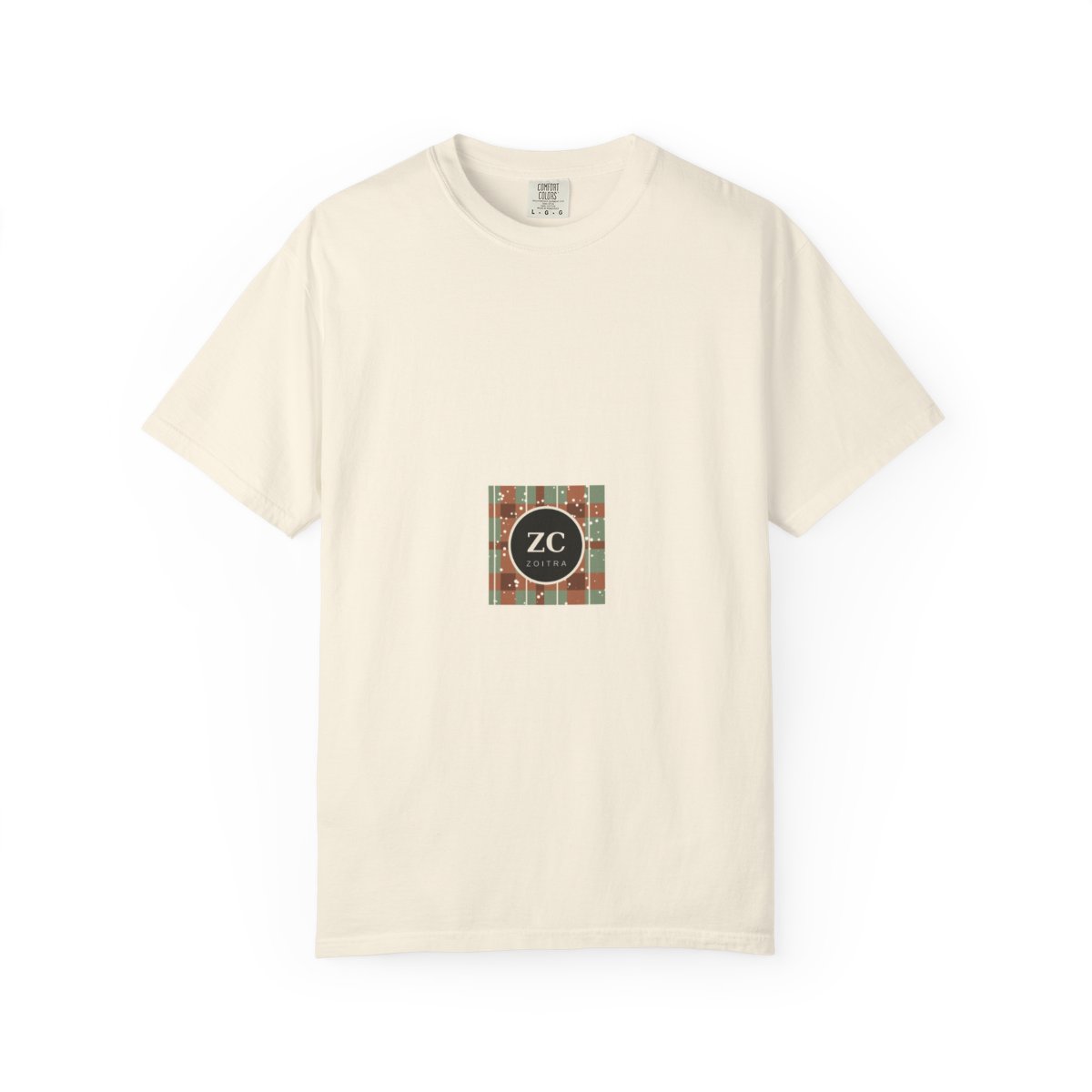 Zoitra Plaid Emblem Heavyweight Tee — gallery view 1 of 18