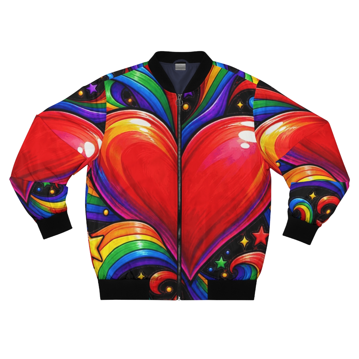 Zoitra Rainbow Pulse Bomber Jacket — gallery view 1 of 4