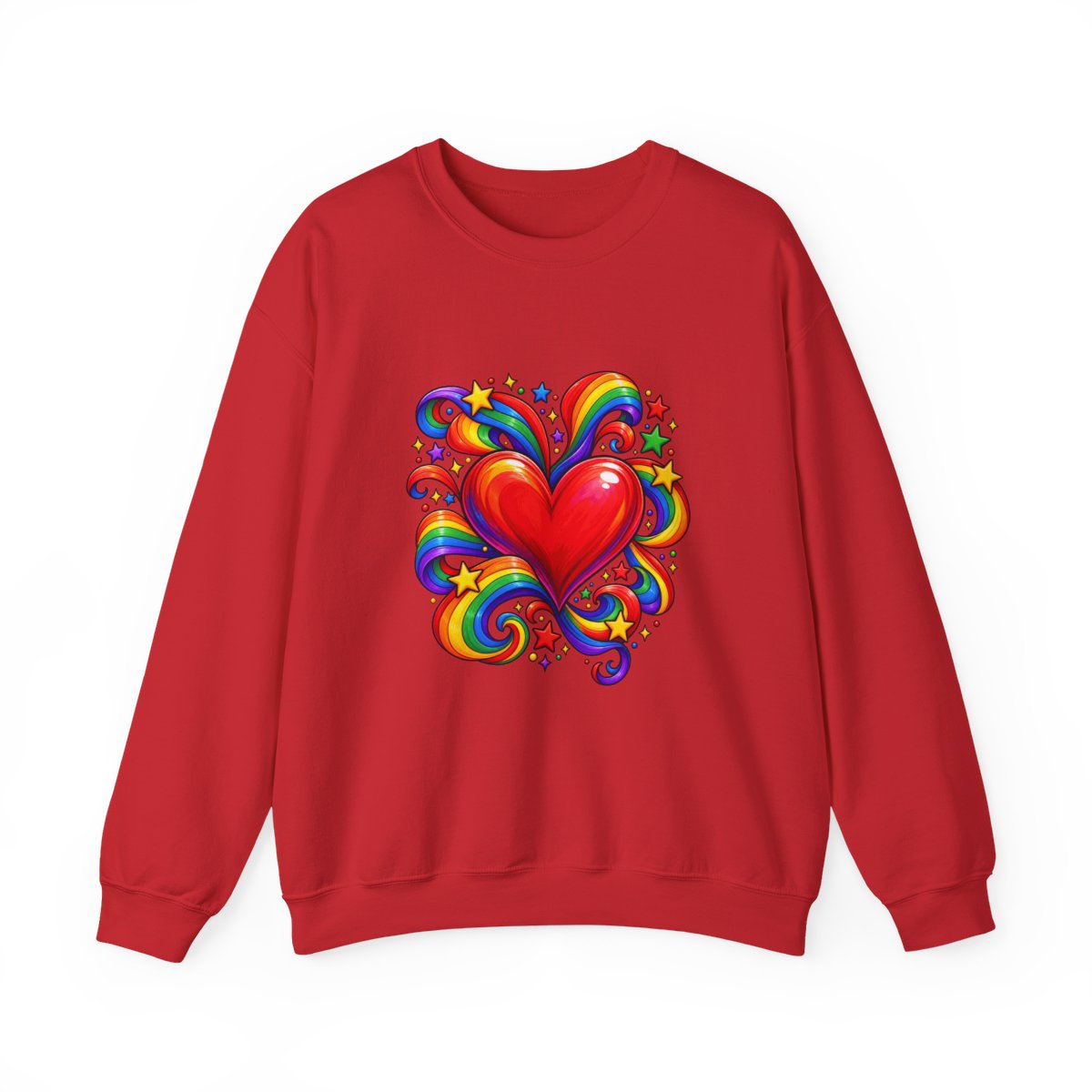 Zoitra Rainbow Pulse Heavy Blend Crewneck — gallery view 1 of 15