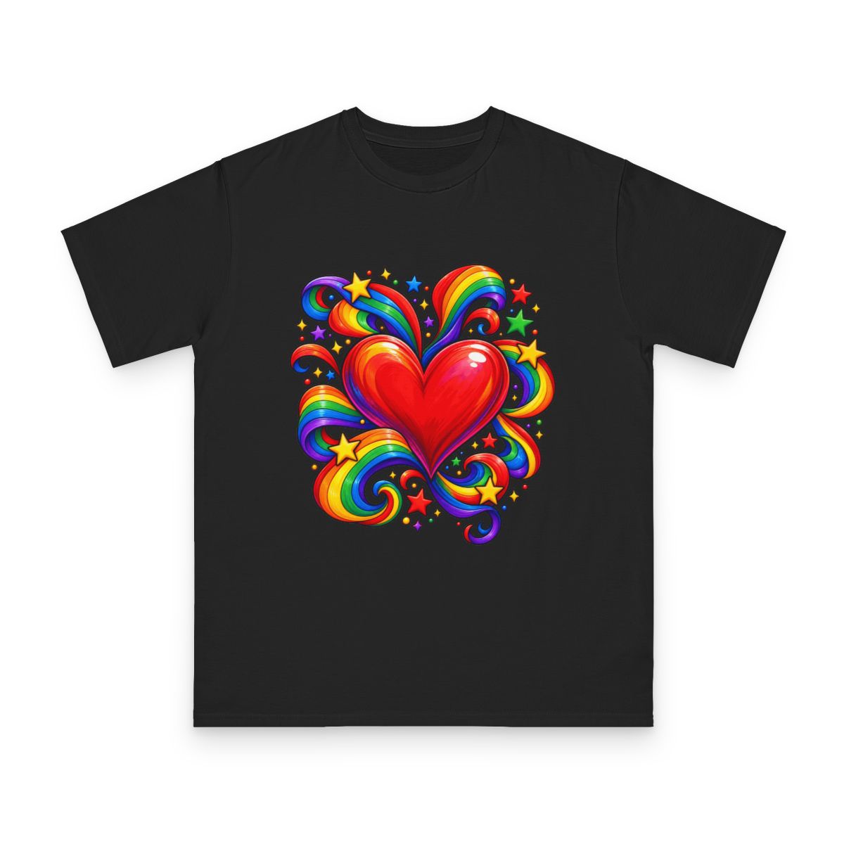 Zoitra Rainbow Pulse Organic Tee — Apparel from Zoitra Collective