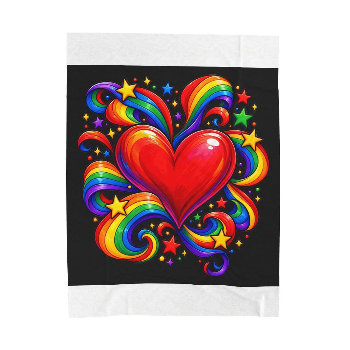 Zoitra Rainbow Pulse Velveteen Blanket — Home & Gifting from Zoitra Collective