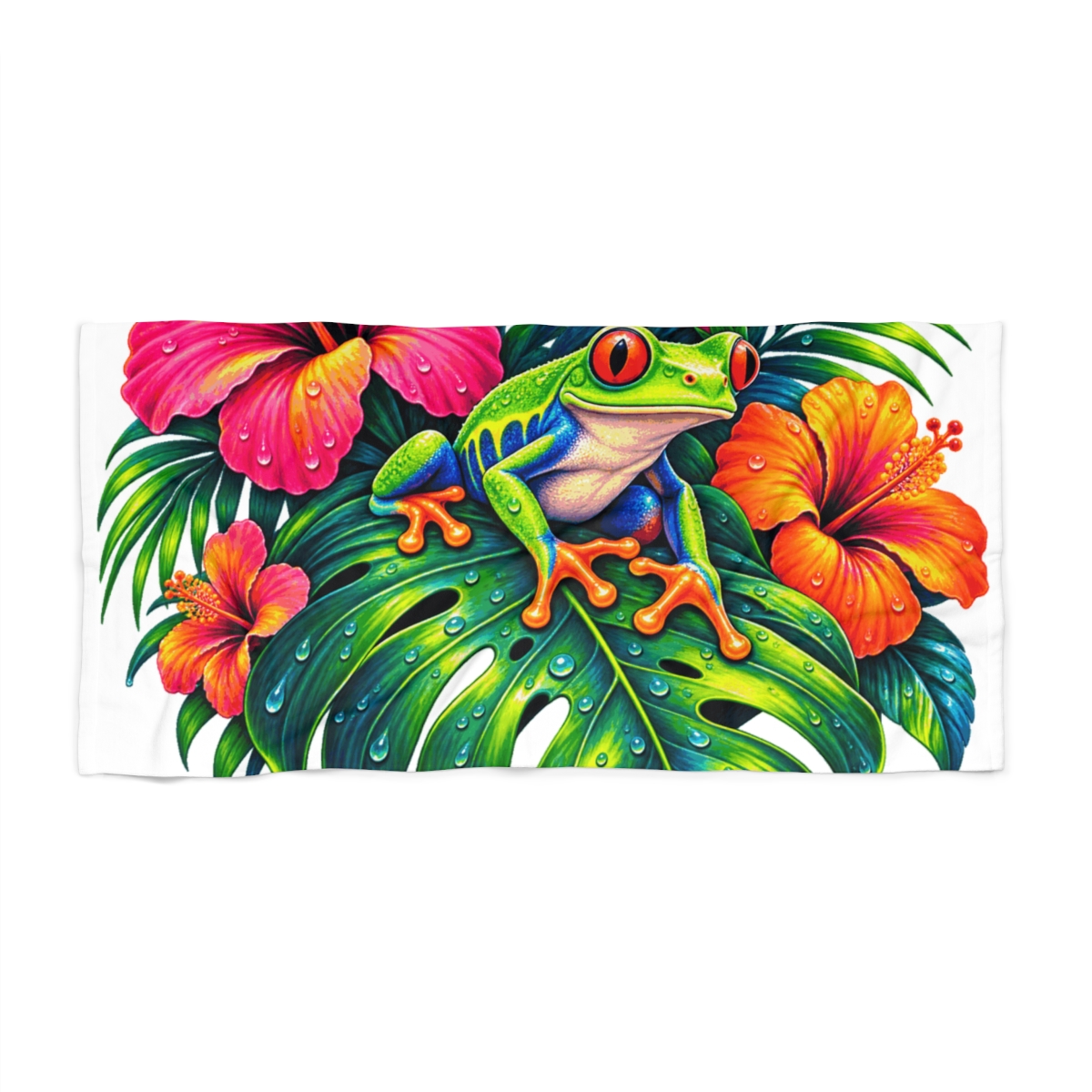 Zoitra Rainforest Chorus Beach Towel — Swim & Resort from Zoitra Collective