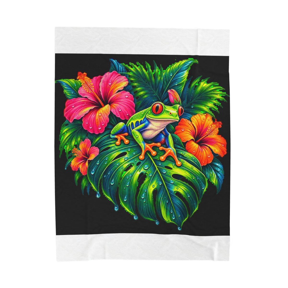 Zoitra Rainforest Chorus Velveteen Blanket — gallery view 1 of 8