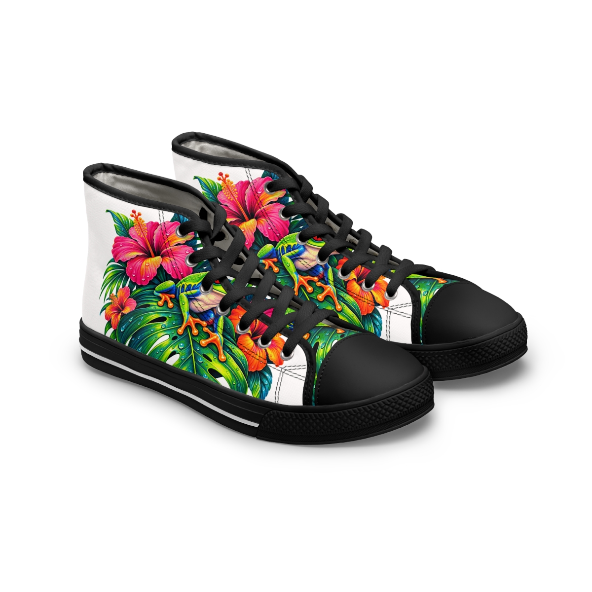 Zoitra Rainforest Chorus Women's High-Top Sneakers — Footwear from Zoitra Collective