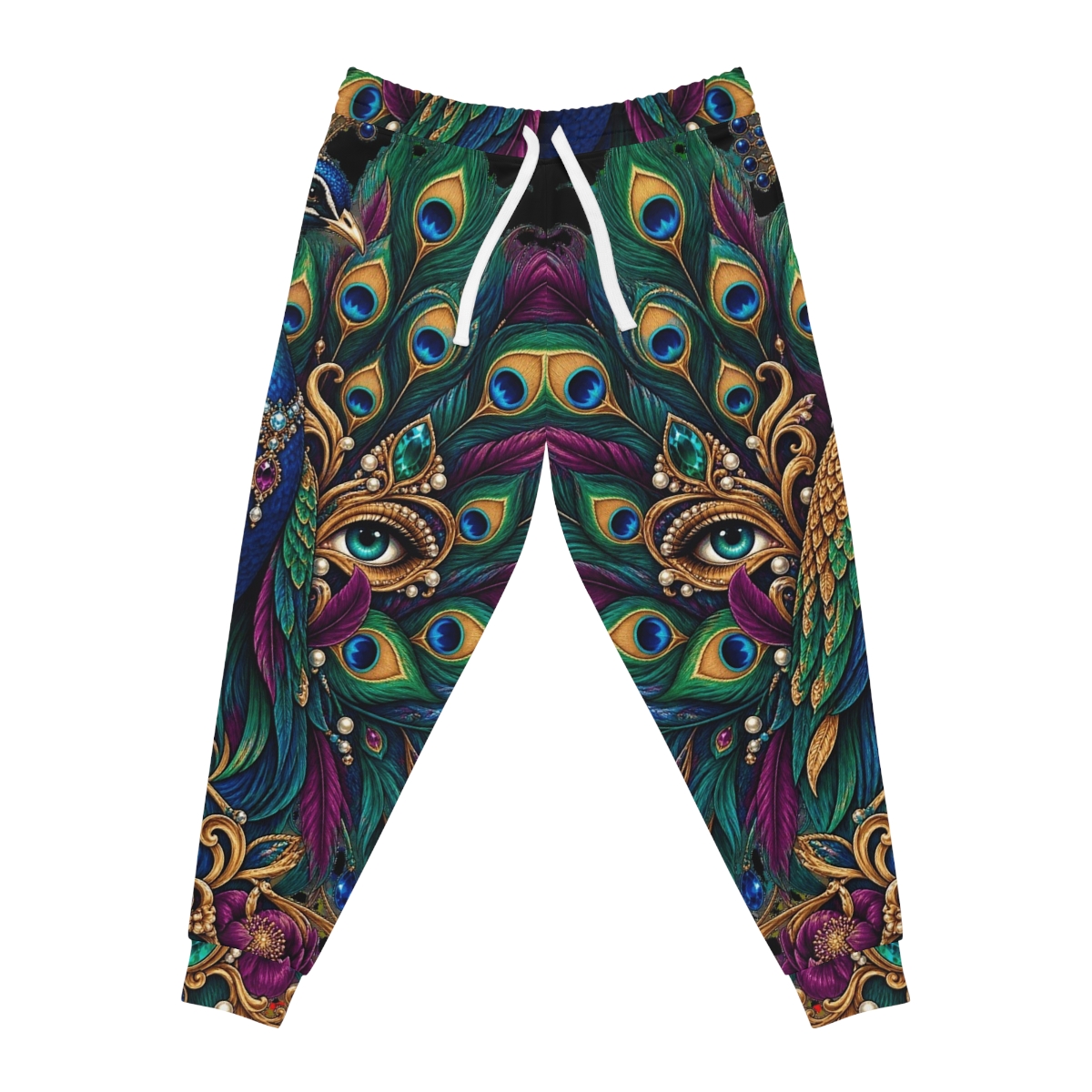 Zoitra Regal Peacock Athletic Joggers — Luxury Edit from Zoitra Collective