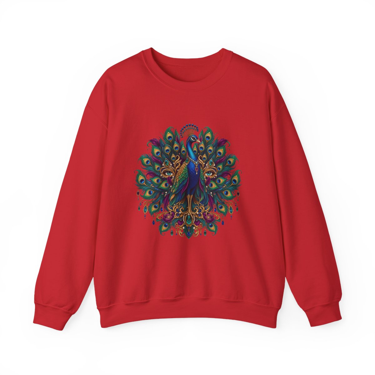 Zoitra Regal Peacock Heavy Blend Crewneck — gallery view 1 of 15