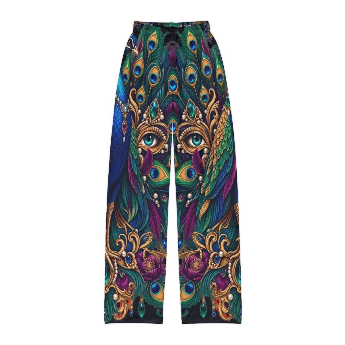 Zoitra Regal Peacock Kids Lounge Pants — gallery view 1 of 6