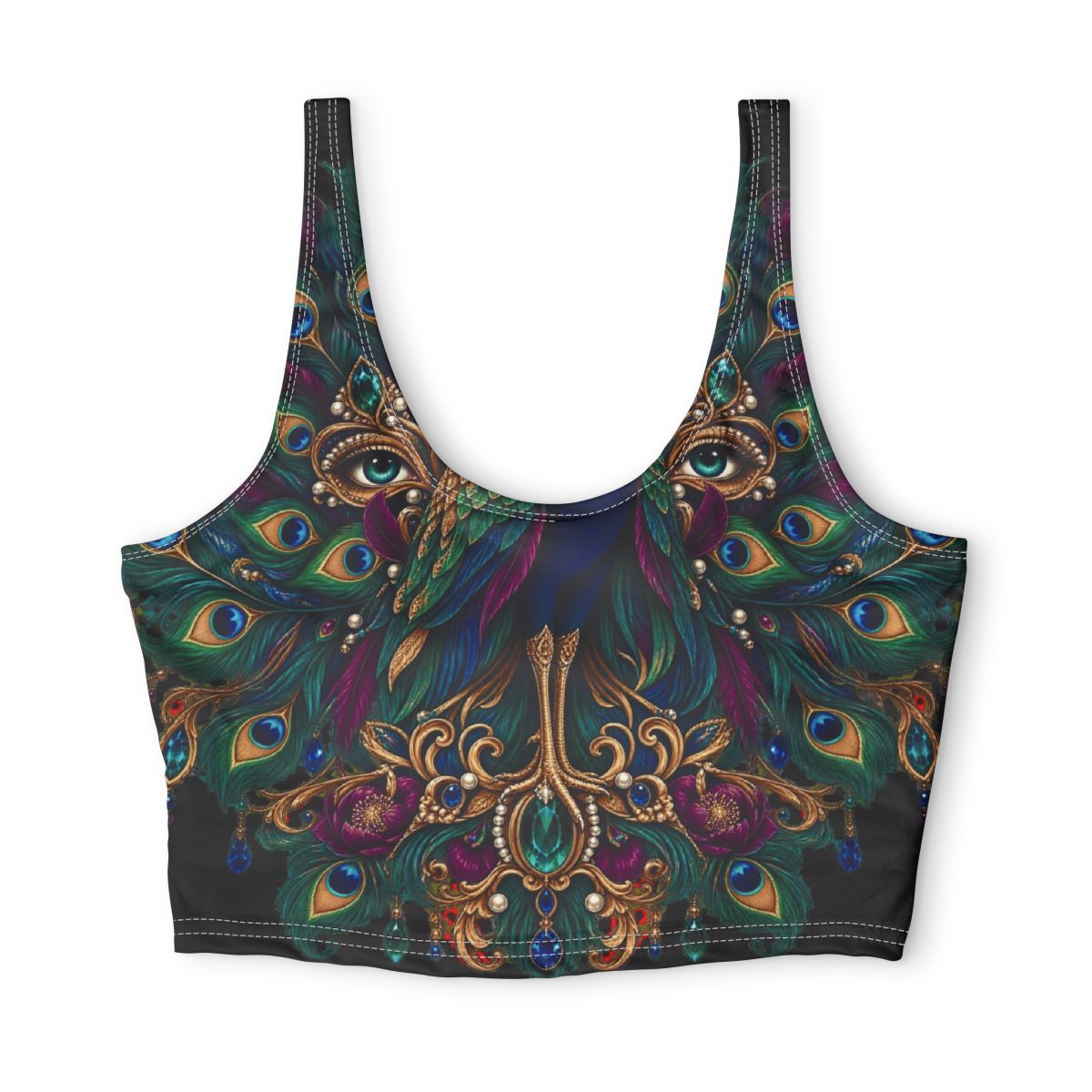 Zoitra Regal Peacock Sports Bra — gallery view 1 of 2