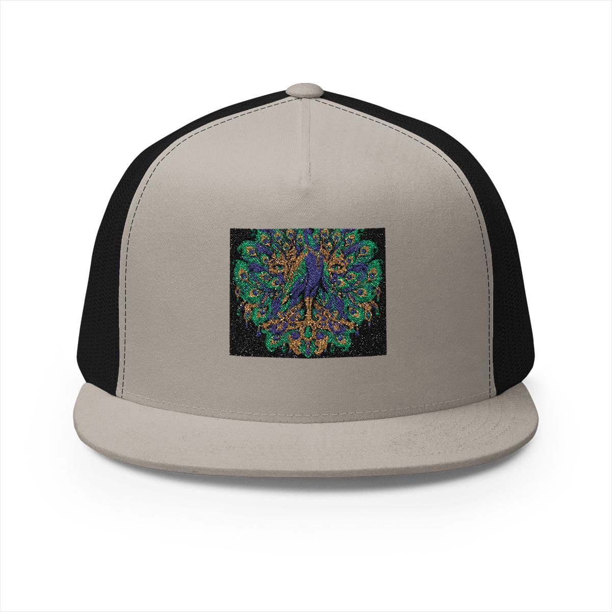 Zoitra Regal Peacock Trucker Cap — Accessories from Zoitra Collective