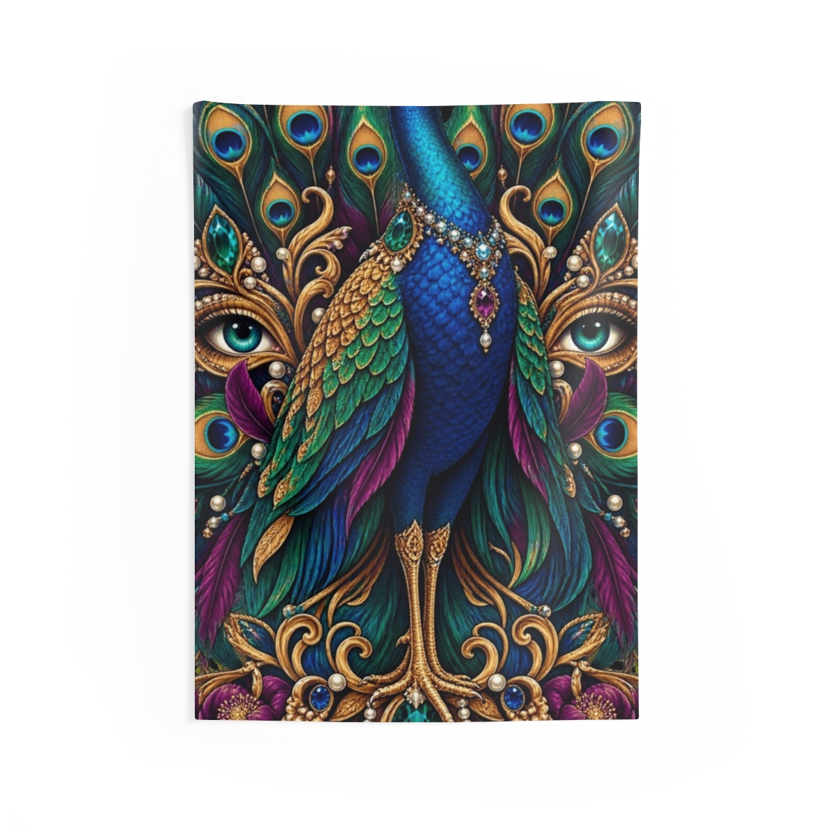 Zoitra Regal Peacock Wall Tapestry — gallery view 1 of 1