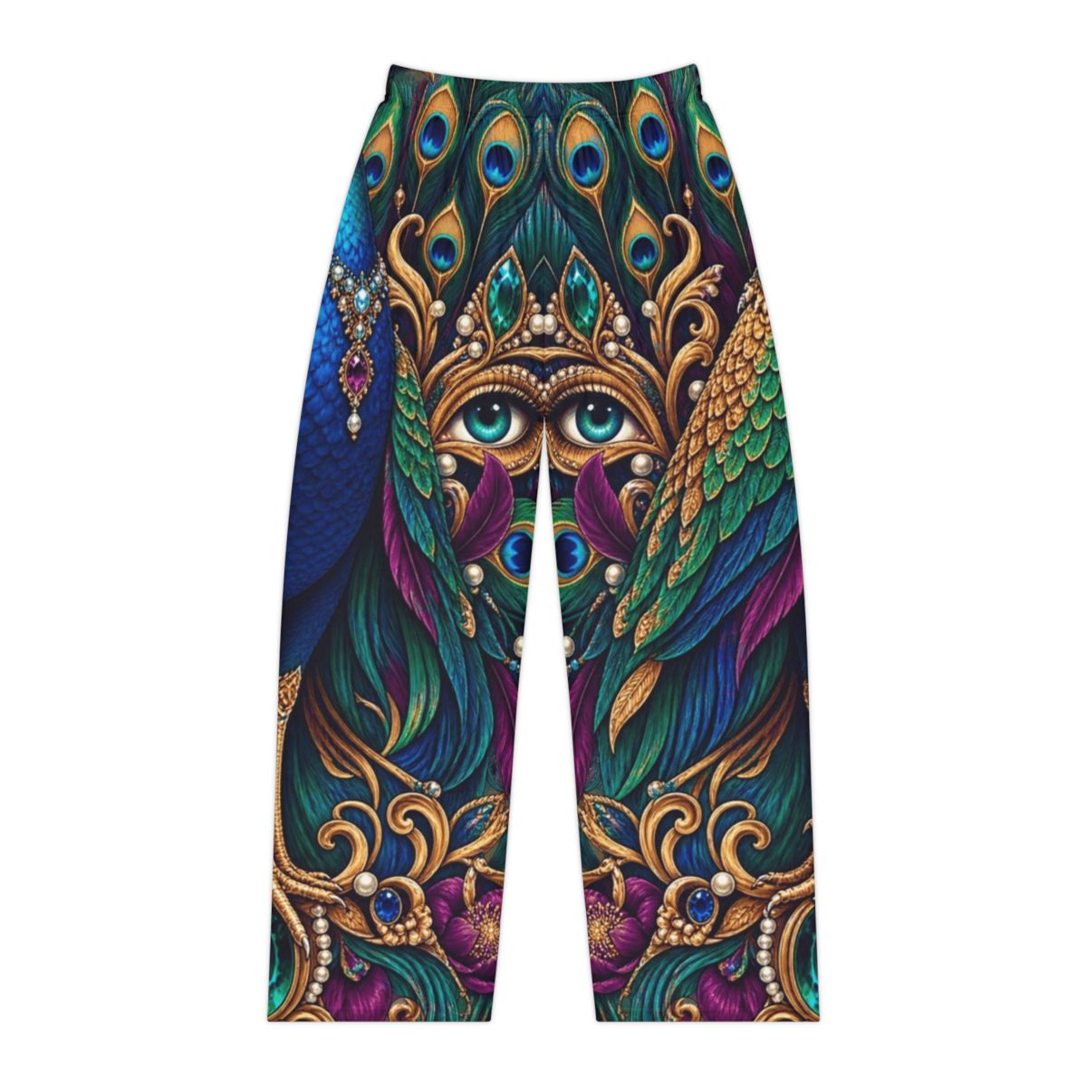 Zoitra Regal Peacock Women's Lounge Pants — Apparel from Zoitra Collective