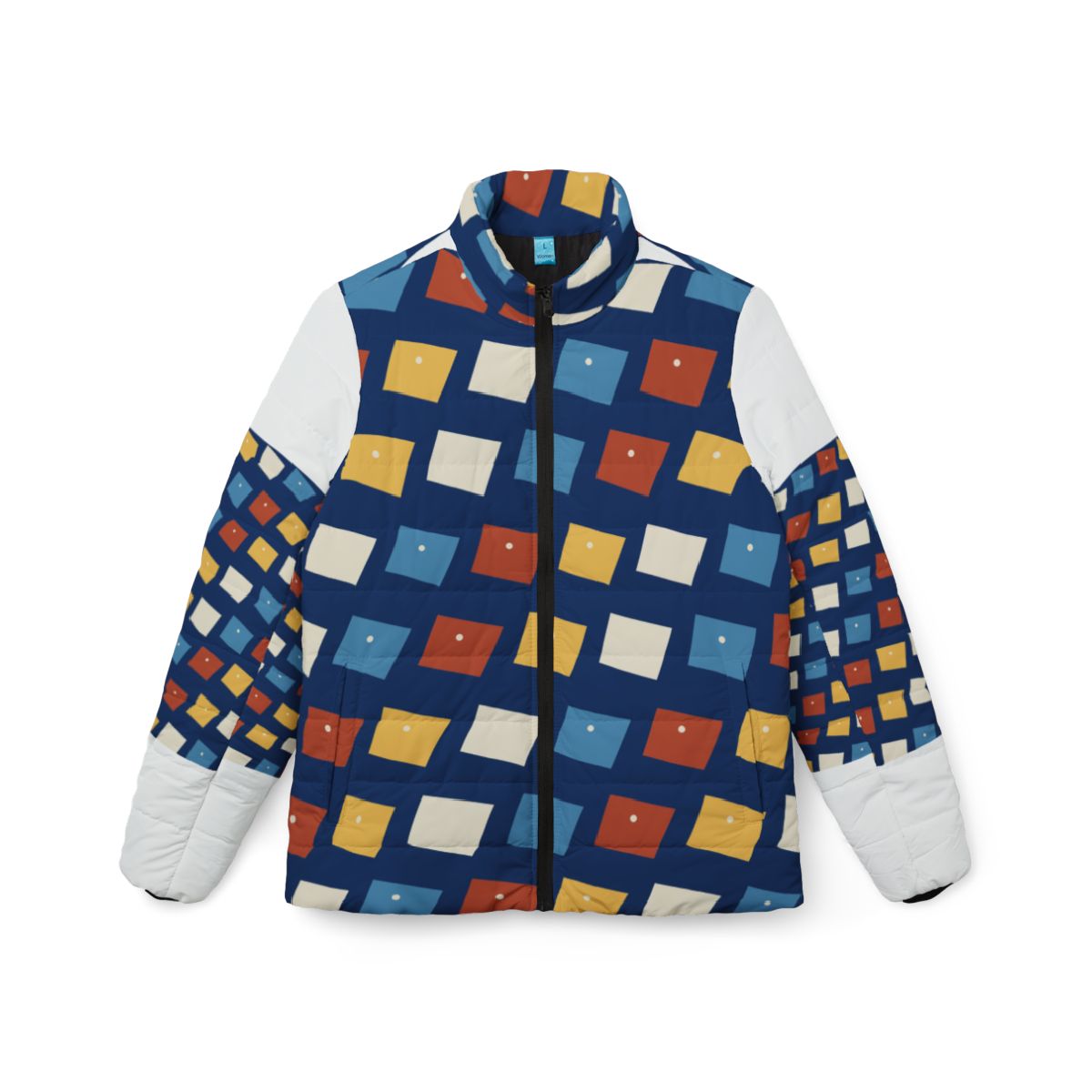 Zoitra Riviera Tile Women's Puffer Jacket — Luxury Edit from Zoitra Collective