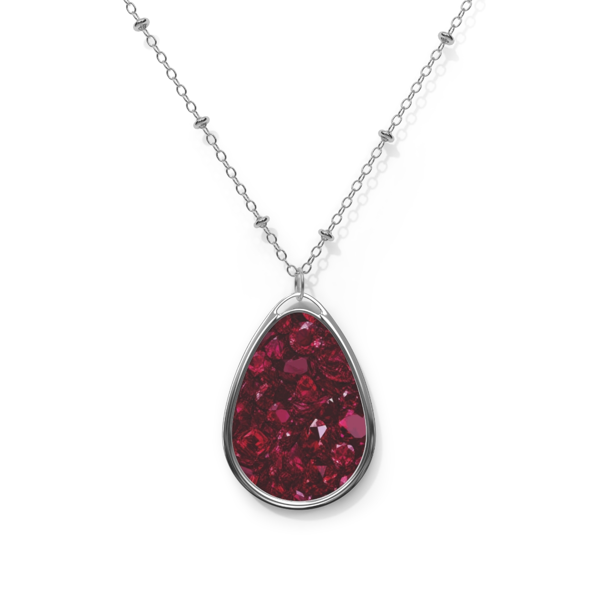 Zoitra Ruby Radiance Oval Necklace — gallery view 1 of 5